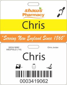 (image for) Shaws Pharmacy Hearing Impaired ID Badge for Minors 14-15 Years Old