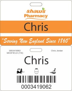 (image for) Shaws Pharmacy ID Badge