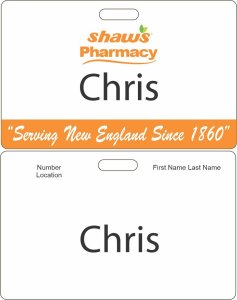 (image for) Shaws Pharmacy Corporate ID Badge