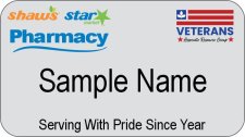 (image for) Shaws Star Market Pharmacy Silver Diversity Badge