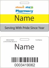 (image for) Shaws Star Market Pharmacy Badge for Minors 14-15 Years Old