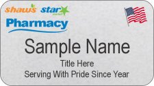 (image for) Shaws Star Market Pharmacy Silver Veteran Badge