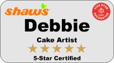 (image for) 5 Star Cake Artist Shaws Name Badge