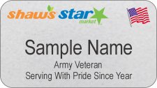 (image for) Shaws Star Market Silver Veteran Badge