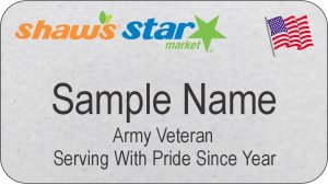 (image for) Shaws Star Market Silver Veteran Badge