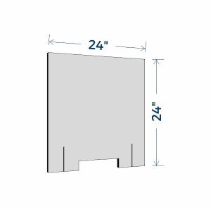 (image for) First Interstate Sneeze Guard (Teller 24\"x24\")