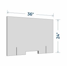 (image for) First Interstate Sneeze Guard (Teller 24"x36") Landscape Orientation