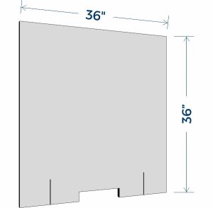 (image for) First Interstate Sneeze Guard (Teller 36\"x36\")