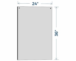 (image for) Floating Sneeze Guard - Portrait - 24\" x 36\"