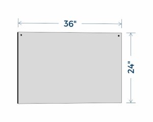 (image for) Floating Sneeze Guard - Portrait - 36\" x 24\"