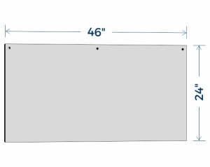 (image for) Floating Sneeze Guard - Portrait - 46\" x 24\"