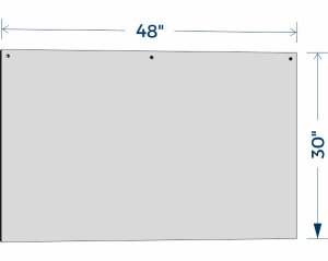 (image for) Floating Sneeze Guard - Portrait - 48\" x 30\"