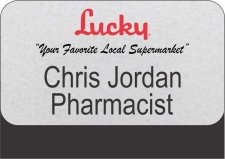 (image for) Lucky Pharmacy Silver Pocket Badge