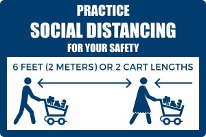 (image for) Social Distancing Sign