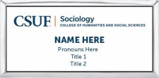 (image for) CSUF - Sociology Silver Executive Badge