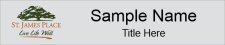 (image for) St. James Place Silver 10" x 2" Nameplate