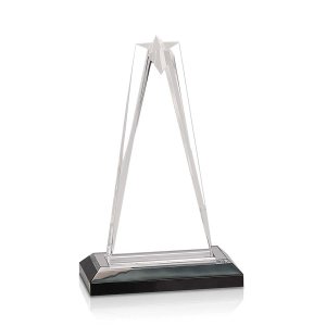 (image for) Silver Star Impress Acrylic Award - Medium