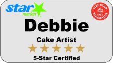 (image for) 5 Star Cake Artist Star Market Name Badge