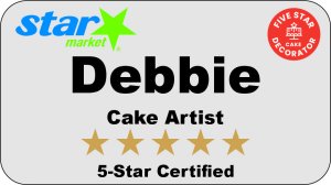 (image for) 5 Star Cake Artist Star Market Name Badge