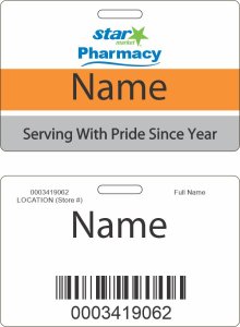 (image for) Star Market Pharmacy ID Badge for Minors 16-17 Years Old
