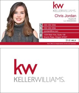 (image for) Keller Williams KW Business Cards Style A - Pack of 500