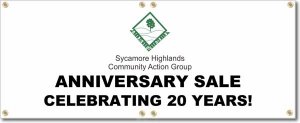 (image for) Sycamore Highlands Comm. Action Banner Logo Center