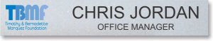(image for) Timothy & Bernadette Merquez Foundation, The Nameplate