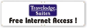 (image for) Travelodge 3\' x 10\' Banner (Logo C)