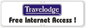 (image for) Travelodge 28\" x 6\' Banner (Logo A)