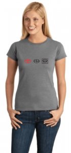 (image for) Toyota Logo D Women\'s T-Shirt Grey