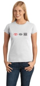 (image for) Toyota Logo D Women\'s T-Shirt White