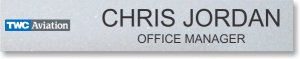 (image for) TWC Aviation Nameplate