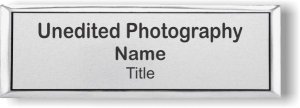 (image for) Unedited Photography Small Silver Executive Badge