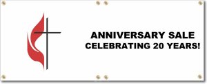 (image for) United Methodist Church, The 4\'x12\' Banner