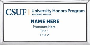 (image for) CSUF - University Honors Program Silver Executive Badge