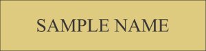 (image for) VanDyk Mortgage 8\" x 2\" Gold Nameplate
