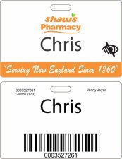 (image for) Shaws Pharmacy Visually Impaired ID Badge