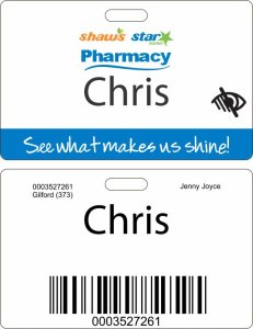 (image for) Shaws Star Pharmacy Visually Impaired ID Badge