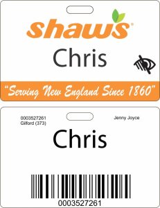 (image for) Shaws Visually Impaired ID Badge