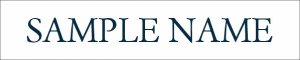 (image for) Warren Averett, LLC White Nameplate 10\" x 2\" - 85pt Font