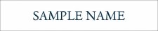 (image for) Warren Averett, LLC White Nameplate 10" x 2" - 60pt Font