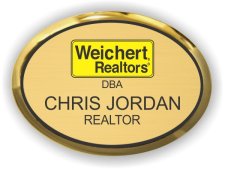 (image for) Weichert Realtors Gold Executive Oval Badge w/DBA