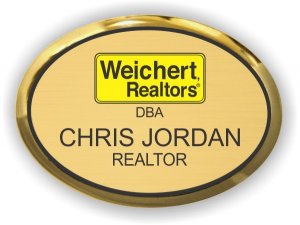 (image for) Weichert Realtors Gold Executive Oval Badge w/DBA