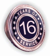 (image for) Years of Service Lapel Pin - 16 Year
