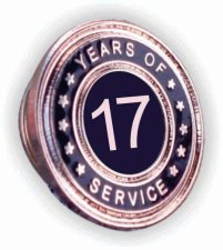 (image for) Years of Service Lapel Pin - 17 Year