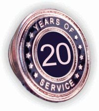 (image for) Years of Service Lapel Pin - 20 Year