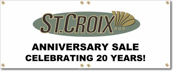 St. Croix Rods Banner Logo Center - $99.00