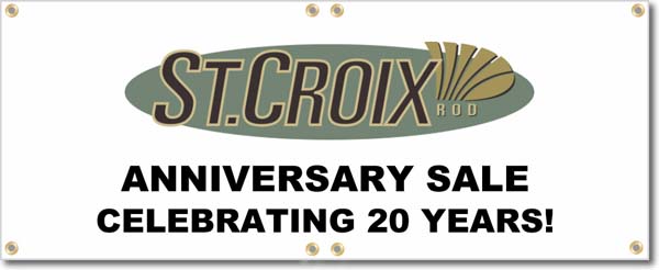 new st croix rod logo St. Croix Rods Banner Logo Center - $99.00