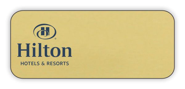 Hilton Hotels & Resorts Logo Only Standard Gold badge - $6.80
