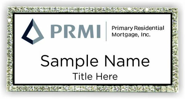 Primary Residential Mortgage Inc. Bling Silver Other badge ...